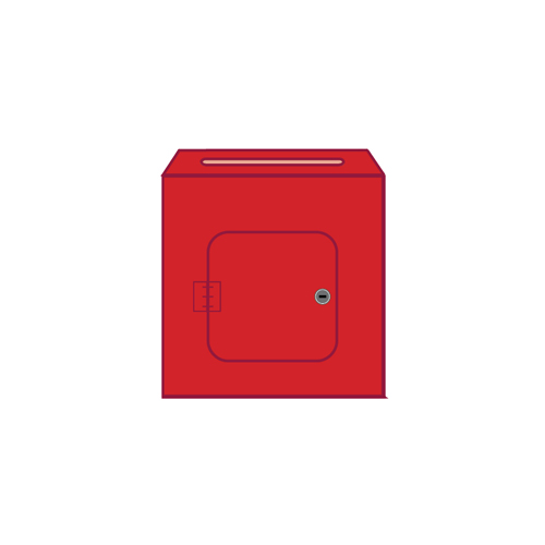 Suggestion box - red cube